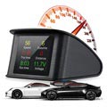 Universal Smart Digital Car HUD Speedometer T600 - Black