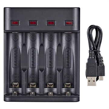 Doublepow DP-UK95 Multifunctional Fast USB Battery Charger - AA/AAA/9V