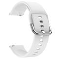 Universal Smartwatch Silicone Strap - 20mm - White