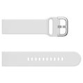 Universal Smartwatch Silicone Strap - 20mm - White