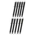 Universal Stylus Pen for iPhone, Smartphone & Tablet - 10 Pcs. - Black