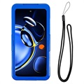 Universal Waterproof Case with Lanyard - 6.5" - Blue