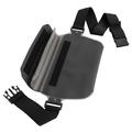 Universal Waterproof Waist Bag with Adjustable Strap - 7" - Black
