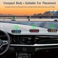 V11 GPS Car HUD Display w. Speedometer, Compass, Time - Black