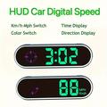 V11 GPS Car HUD Display w. Speedometer, Compass, Time - Black