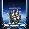 V112 65W LED Motorcycle Spotlights - IP67, 12000lm, High/Low Beam - 2 Pcs. - Black