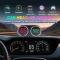 V15 GPS HUD Car Head-Up Display with Speedometer, Compass, Time - Black
