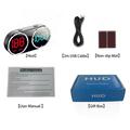 V15 GPS HUD Car Head-Up Display with Speedometer, Compass, Time - Black