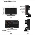 V16 5" GPS HUD Dash Cam with Speedometer, WiFi, GPS Tracking - Black