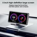 V16 5" GPS HUD Dash Cam with Speedometer, WiFi, GPS Tracking - Black