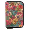 V16 Magnetic Card Holder with Zipper - MagSafe Compatible - Colorful Flowers