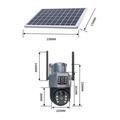 V380 Solar Outdoor PTZ Security Camera with Full Color Night Vision