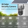 V380 Solar Outdoor PTZ Security Camera with Full Color Night Vision
