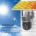 V380 Solar Outdoor PTZ Security Camera with Full Color Night Vision