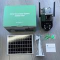 V380 Solar Outdoor PTZ Security Camera with Full Color Night Vision