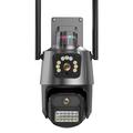 V380 Dual Lens Outdoor PTZ Security Camera with AI Human Detection, Night Vision