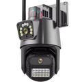 V380 Dual Lens Outdoor PTZ Security Camera with AI Human Detection, Night Vision