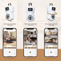 V380 Dual Lens WiFi Bulb Security Camera with Night Vision Audio and AI Human Detection