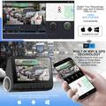 V55 4K/1080p Dual Dash Cam with Sony IMX415, WiFi, Super Capacitor - Black