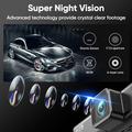 V56 GPS Dual Dash Cam Set - 4K Front and 2K Rear Car Camera - Black