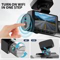 V58 3-Channel Dash Cam - 4K Front, 1080p Rear/Cabin, GPS, WiFi