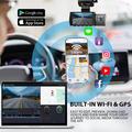 V58 3-Channel Dash Cam - 4K Front, 1080p Rear/Cabin, GPS, WiFi
