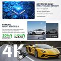 V58 3-Channel Dash Cam - 4K Front, 1080p Rear/Cabin, GPS, WiFi