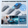 V61 4K/1080p Dual Dash Cam - 5.8GHz WiFi, HDR Night Vision, Super Capacitor - Black