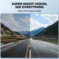 V61 4K/1080p Dual Dash Cam - 5.8GHz WiFi, HDR Night Vision, Super Capacitor - Black