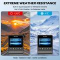 V61 4K/1080p Dual Dash Cam - 5.8GHz WiFi, HDR Night Vision, Super Capacitor - Black