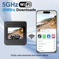 V63 Dual Dash Cam - 4K/1080p, HDR Night Vision, 5.8GHz WiFi, Parking Monitor - Black