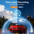 V63 Dual Dash Cam - 4K/1080p, HDR Night Vision, 5.8GHz WiFi, Parking Monitor - Black
