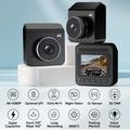 V63 Dual Dash Cam - 4K/1080p, HDR Night Vision, 5.8GHz WiFi, Parking Monitor - Black