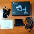 V66 3-Channel GPS Dash Cam - 4K Front, Cabin and Rear - Black