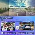 V66 3-Channel GPS Dash Cam - 4K Front, Cabin and Rear - Black