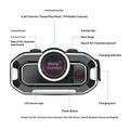 V9 Motorcycle Helmet/Bluetooth 5.0 Headset - FM Radio, Dual Microphones, Auto Answer - Black