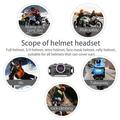 V9 Motorcycle Helmet/Bluetooth 5.0 Headset - FM Radio, Dual Microphones, Auto Answer - Black