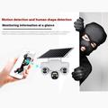VTS31 V380 Solar-Powered PTZ Security Camera with Triple Lens - White