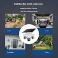 VTS31 V380 Solar-Powered PTZ Security Camera with Triple Lens - White
