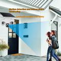 VTS31 V380 Solar-Powered PTZ Security Camera with Triple Lens - White