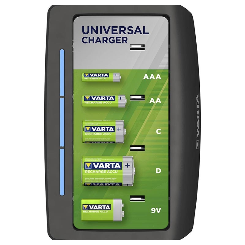 Varta Easy Universal Battery Charger 4x AA/AAA/C/D, 1x 9V