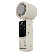 Verbatim Cool 'n' Go Ice Touch Pro Handheld Fan - White Silver