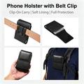 Vertical Belt Clip Case for iPhone Duo, Samsung Galaxy Z Fold8, Xiaomi 18 Fold - Black