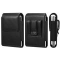 Vertical Belt Clip Case for iPhone Duo, Samsung Galaxy Z Fold8, Xiaomi 18 Fold - Black