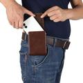 Vertical Belt Clip Case for iPhone Duo, Samsung Galaxy Z Fold8, Xiaomi 18 Fold - Coffee