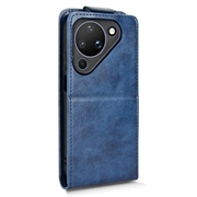 Huawei Pura 90 Vertical Flip Case with Stand - Dark Blue