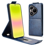 Huawei Pura 90 Pro Max Vertical Flip Case with Stand - Dark Blue