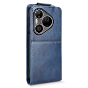 Huawei Pura 90 Pro Max Vertical Flip Case with Stand - Dark Blue