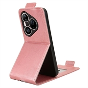 Huawei Pura 90 Pro Max Vertical Flip Case with Stand - Rose Gold