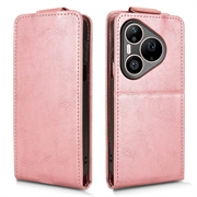 Huawei Pura 90 Pro Max Vertical Flip Case with Stand - Rose Gold